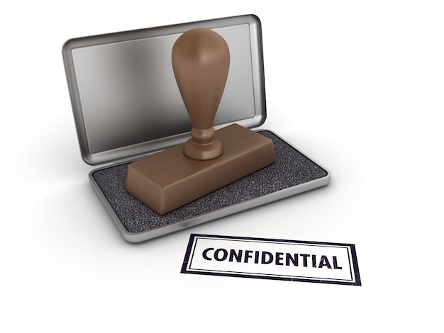 CONFIDENTIAL Rubber Stamp