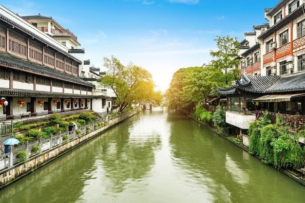 写真 中国南京の夫子廟景勝地