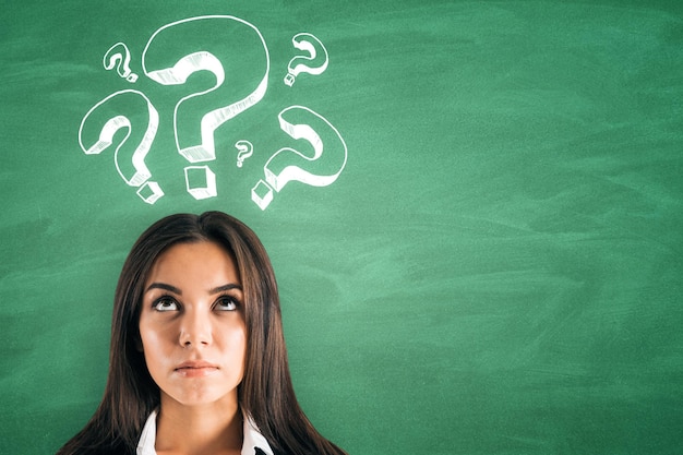 confusion and ask concept
