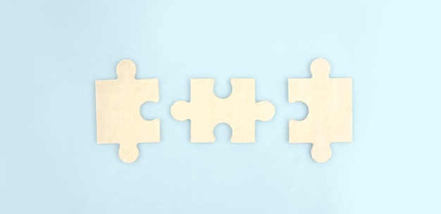 Connecting jigsaw puzzle business solutions success