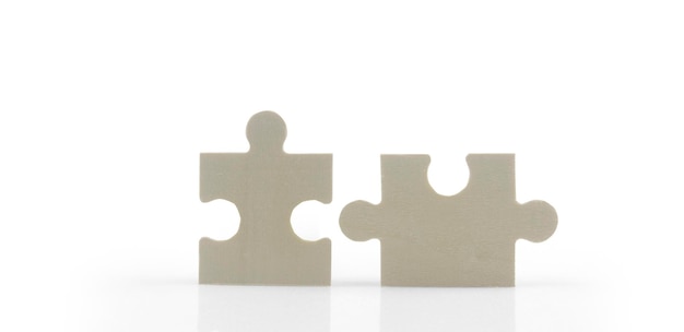 Photo connecting jigsaw puzzle business solutions success