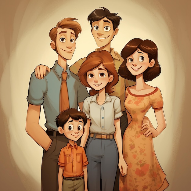 conservative family portrait
