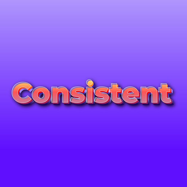 ConsistentText effect JPG gradient purple background card photo