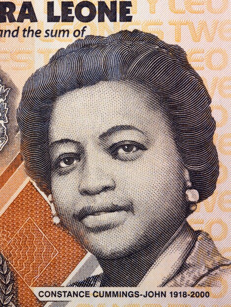 Constance CummingsJohn a portrait from Sierra Leonean money