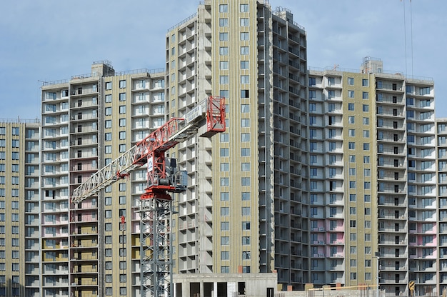 Construction of apartment buildings in St. Petersburg