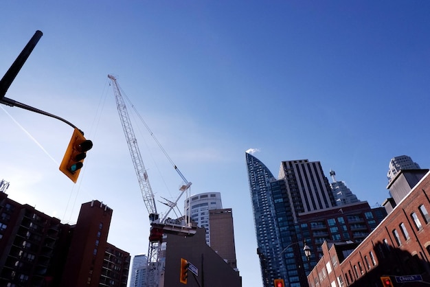Photo construction boom in downtown toronto
