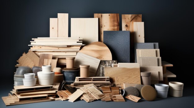 Photo construction and building materials