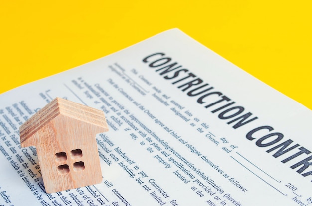 Construction contract and house