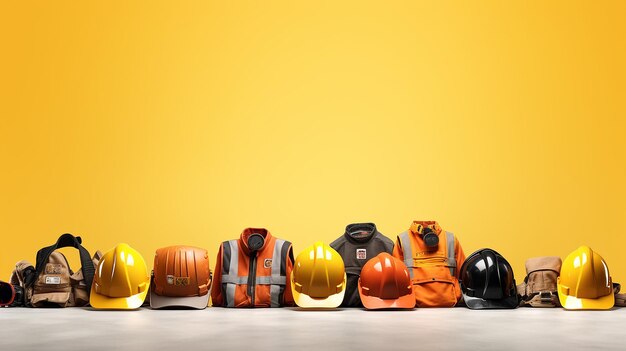 Construction equipment copy space background