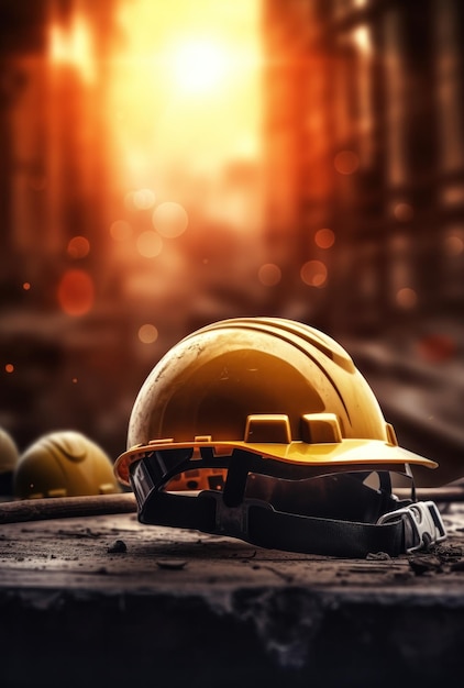 Construction equipment hat and helmet