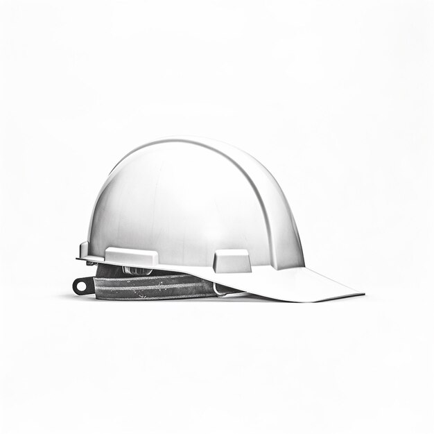 Photo construction hard hat with white background