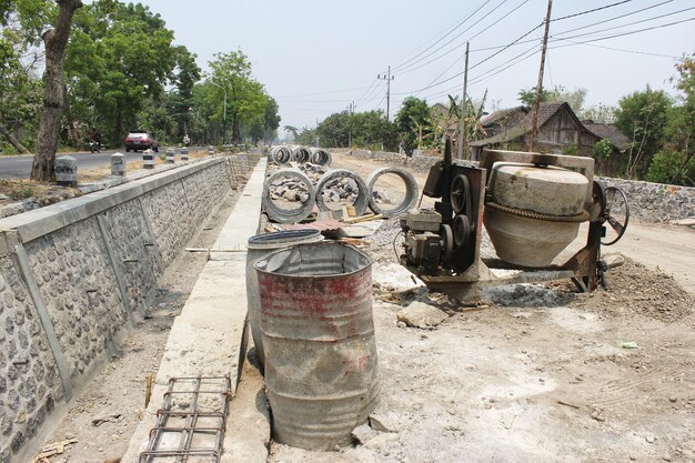 土地の形をした高速道路の建設