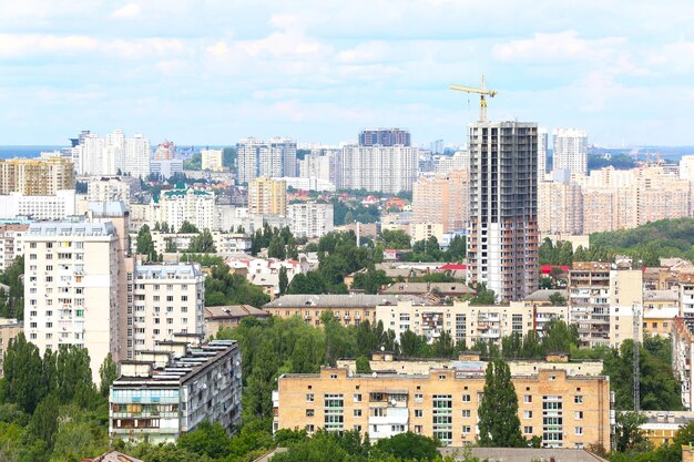 Construction of new building in the city