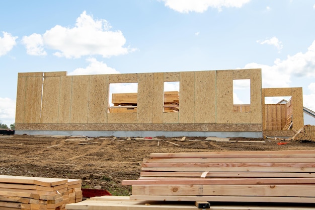 construction of a new plywood house