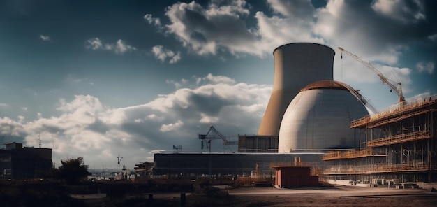 Construction of a nuclear power plant plant