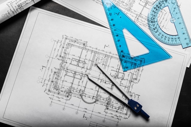 Construction planning drawings