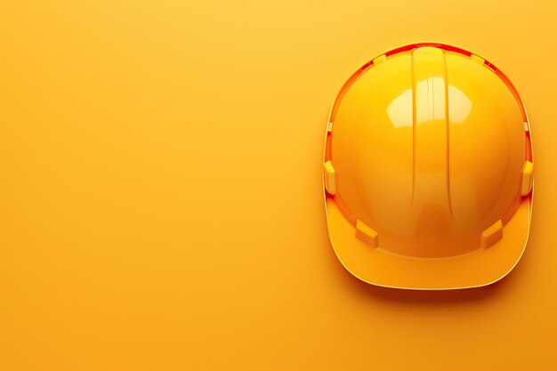 Construction safety labor hard hat helmet with blank copy space