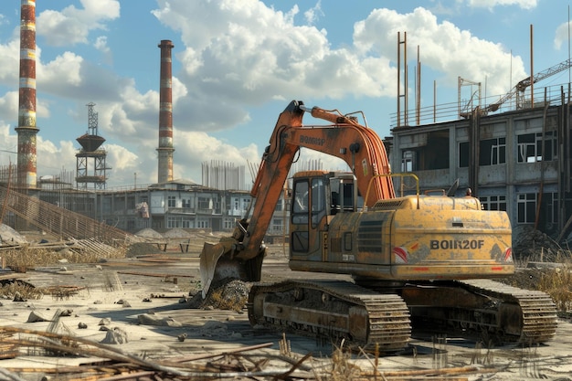 Construction Site construction machinery bulldozer excavation factory