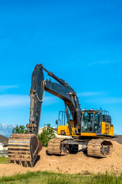 Photo construction site on field against sky