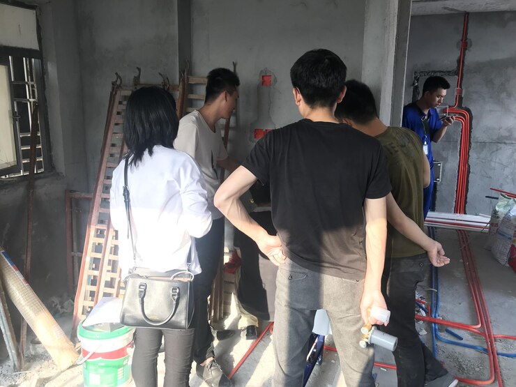 Photo 建設現場的會議