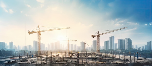 Photo construction site in thailand