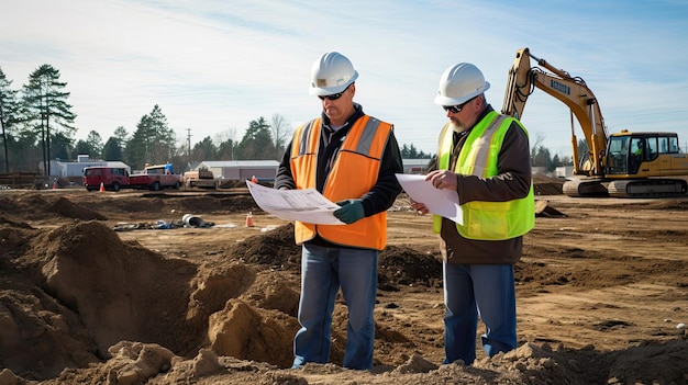 Construction site where an adept crew skillfully assembles and conducts comprehensive testing on a new steel bridge Generated by AI