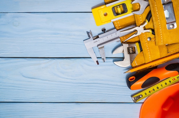 Construction tool kit for builder in a bag