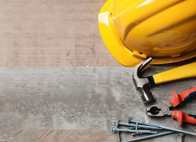 construction tool on table