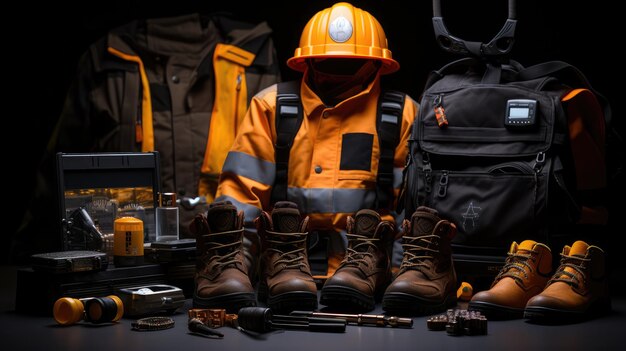 Foto uniforme di sicurezza per operai edili sul campo