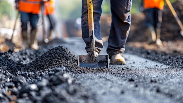 construction workers on construction site