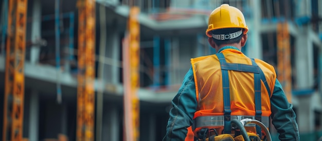 Construction Workers Vigilance at Building Site