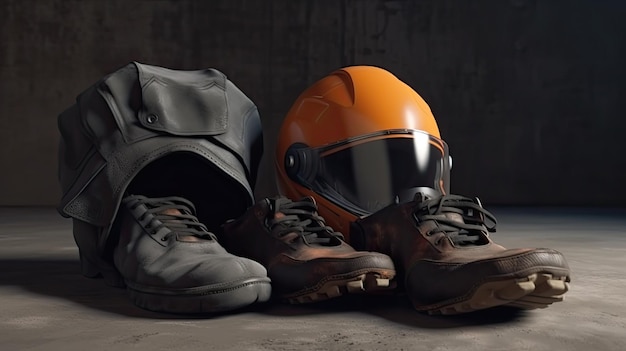 Construction Workwear Helmet Labor Day Concept