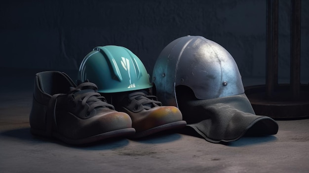 Construction Workwear Helmet Labor Day Concept