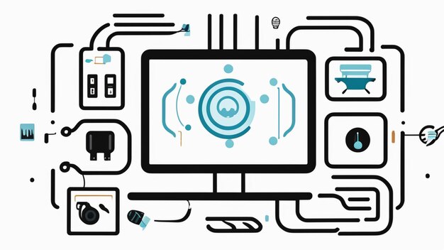 Foto consumenten iot-beveiligingssysteem