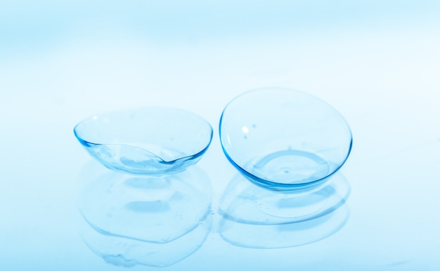 Contact lenses with water drops