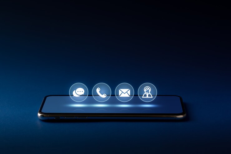 Photo contact us business icon on computer keyboard with the globe