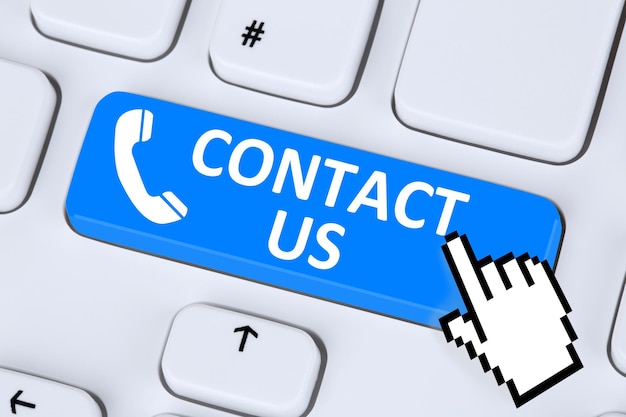 Contact us calling service customer hotline telephone symbol