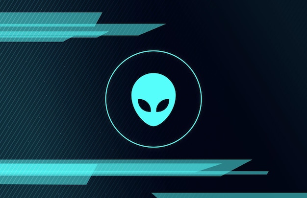 Contact with an alien civilization ufo icon extraterrestrial life digital background