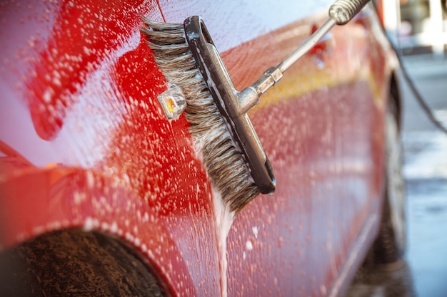 Contactless car wash self-service