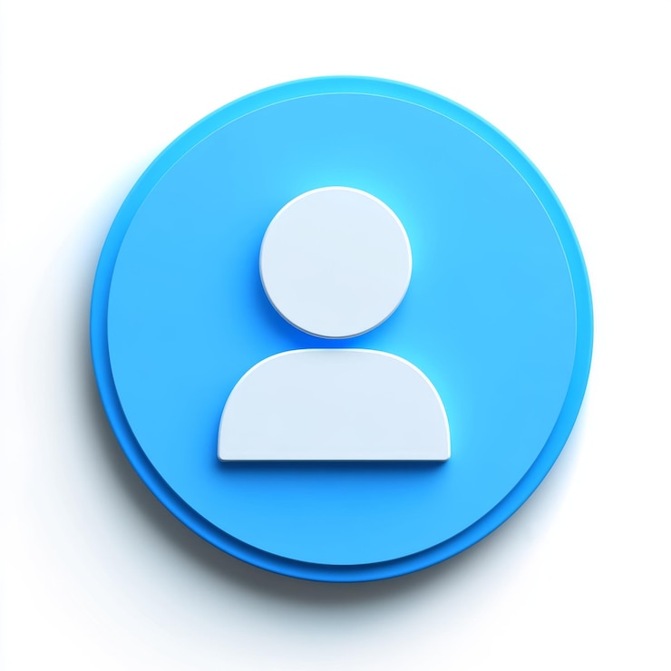Photo contacts icon on white background