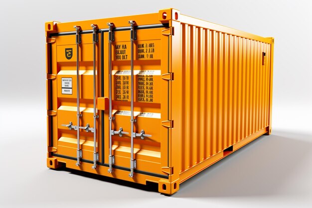 Container box on white background