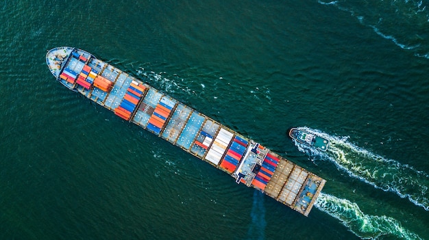 Container Cargo ship import and export business