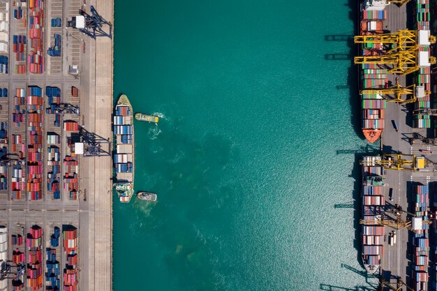 Foto servizio di logistica per l'importazione e l'esportazione