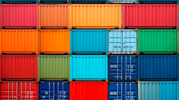 Container containers in a port