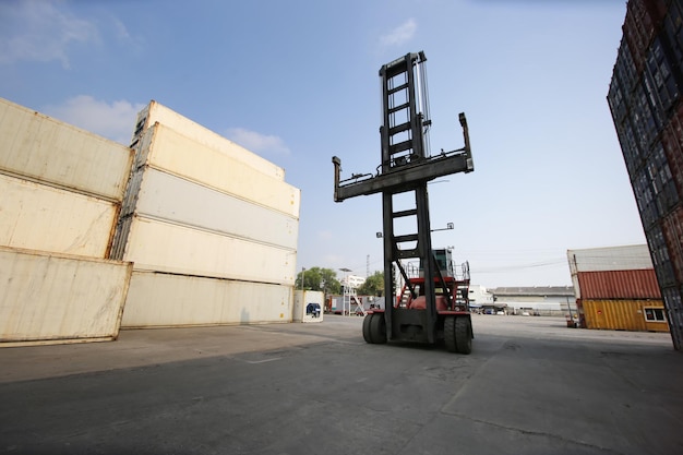 Photo container folklife in cargo terminal port