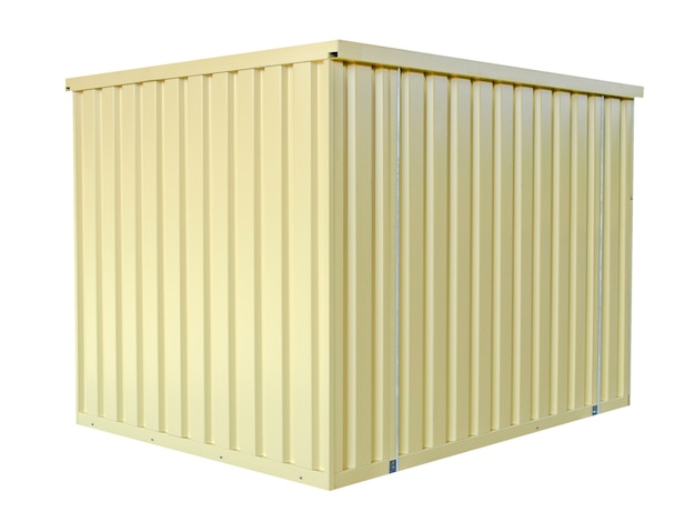 Container isolated over white