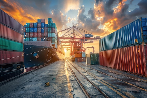 Логистика контейнерных судов Контейнерная погрузка в концепции импорта и экспорта грузов
