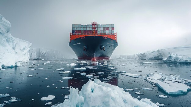 container ship at sea