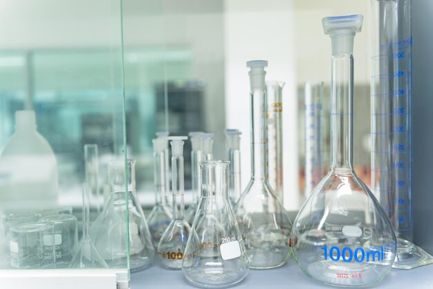 Container for the storage of chemicals used in the experiment of scientists in the laboratoryCleaning prepare for use on the shelf