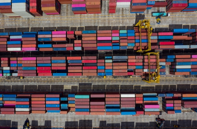 Container Terminals, Aerial view of the container